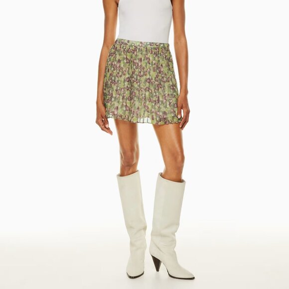 Aritzia Wilfred Twirl Mini Pleated Skirt - Picture 1 of 3